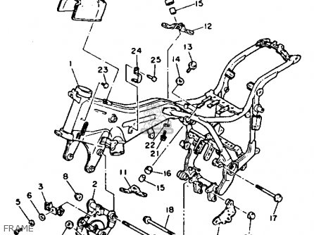 Yamaha XV750 VIRAGO 1991 (M) USA parts lists and schematics