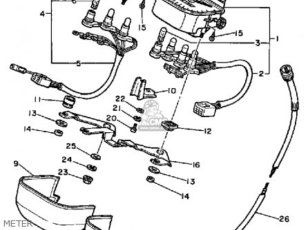 Yamaha XV750M VIRAGO 1983 (D) USA parts lists and schematics