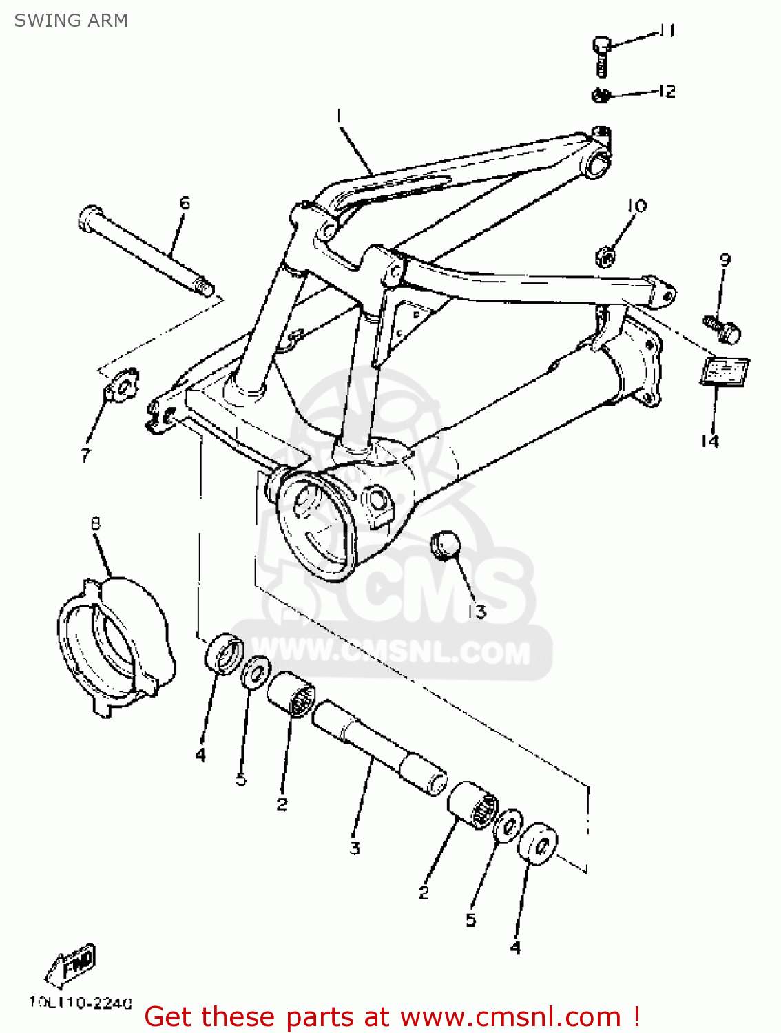 Yamaha XV920 VIRAGO 1983 (D) USA SWING ARM buy original SWING ARM