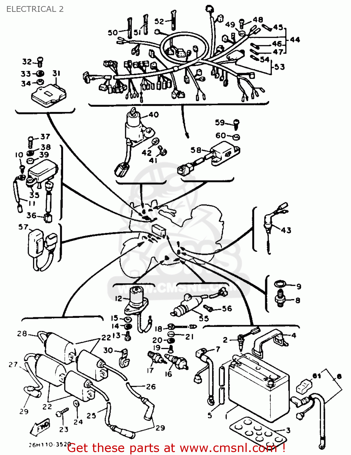 Yamaha XVZ12T VENTURE ROYALE 1983 (D) USA ELECTRICAL 2 buy original