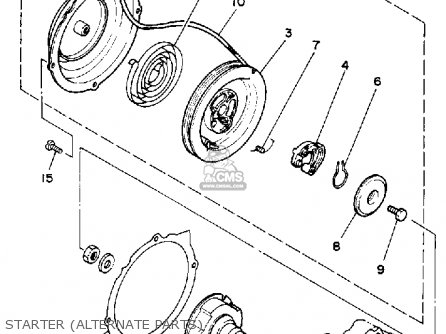 Yamaha YFA1W BREEZE 1989 parts lists and schematics