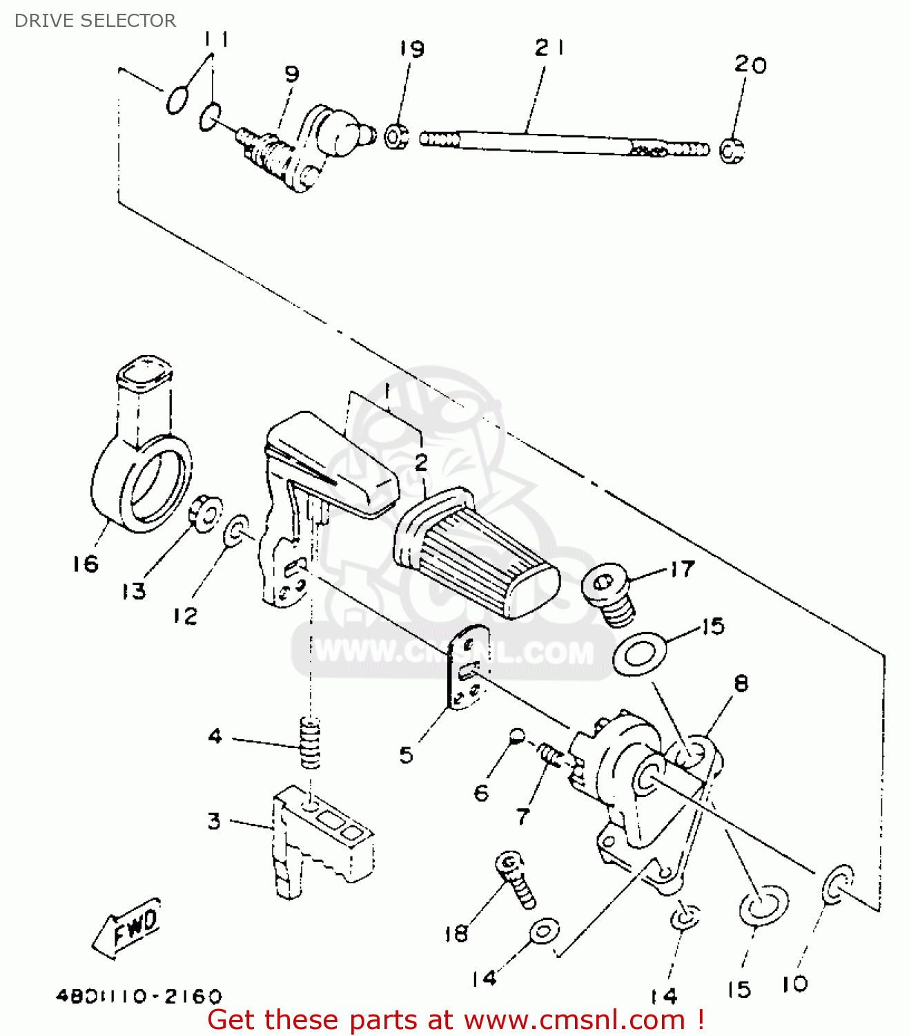 Sell YAMAHA TIMBERWOLF 250 SHIFT SHAFT SHIFTER 1994-1998 4BD YFB250 In - Foto 2