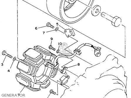 Yamaha YFB250E TIMBERWOLF MAINE & NEW HAMPSHIRE 1993 parts lists and