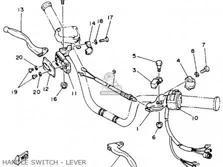 Yamaha YFM100U 1988 CHAMP parts lists and schematics