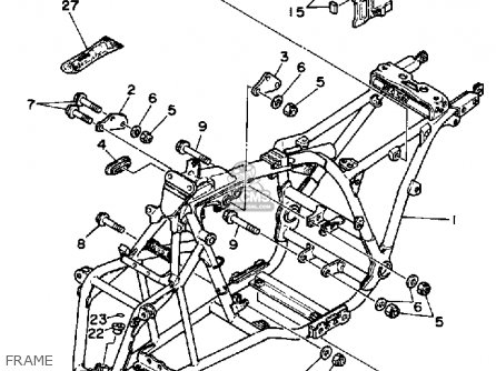 Yamaha YFM200DXT MOTO-4 1987 parts lists and schematics