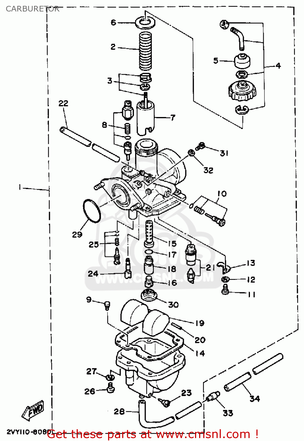 Yamaha Yfm200dxu 1988 Moto 4 Carburetor Buy Original Carburetor Yamaha Moto 4 80 ATV Carburetor Yamaha Moto 4 Carb Diagram