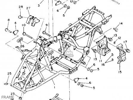 Yamaha YFM225S 1986 parts lists and schematics