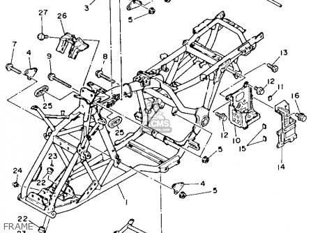 Yamaha YFM225U 1988 ALL COUNTRIES parts lists and schematics