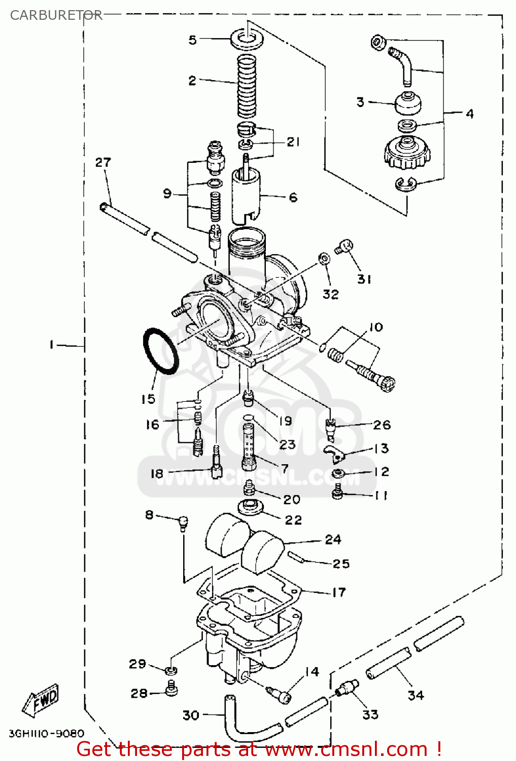 Yamaha Wolverine 350 Carburetor Diagram - Drivenheisenberg