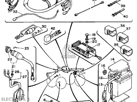 Yamaha YFM350ERW MOTO-4 1989 parts lists and schematics