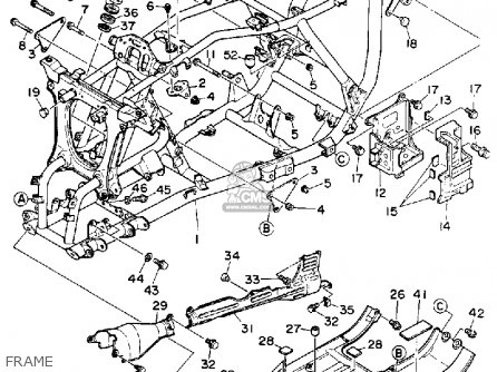 Yamaha YFM350FWA BIG BEAR 1990 parts lists and schematics