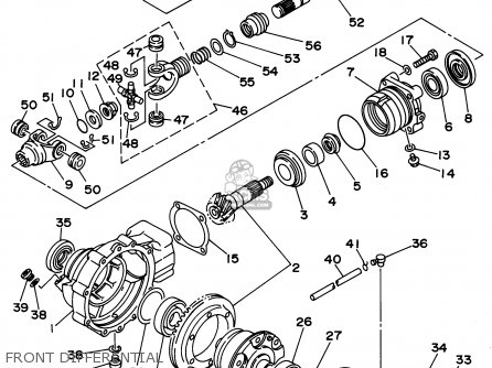 Yamaha YFM350FWG 1995 parts lists and schematics