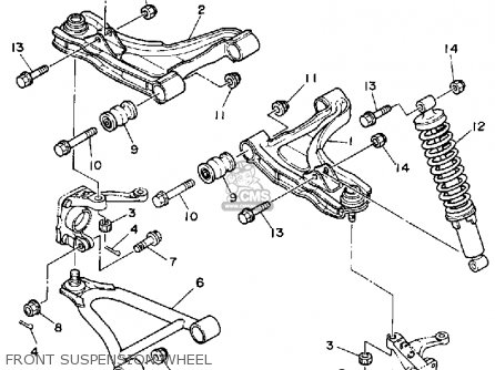 Yamaha YFM350FWT 1987 2HR BIG BEAR parts lists and schematics