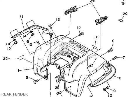 Yamaha YFM350FWT 1987 2HR BIG BEAR parts lists and schematics