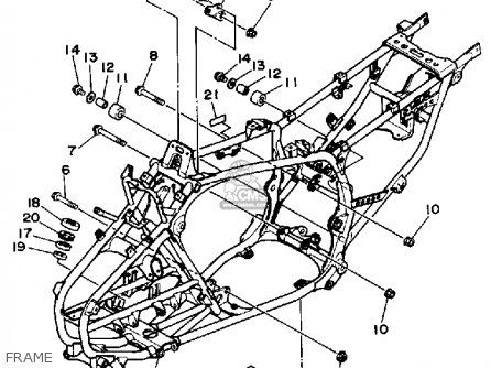 Yamaha YFM350XW 1989 3GD WARRIOR USA parts lists and schematics