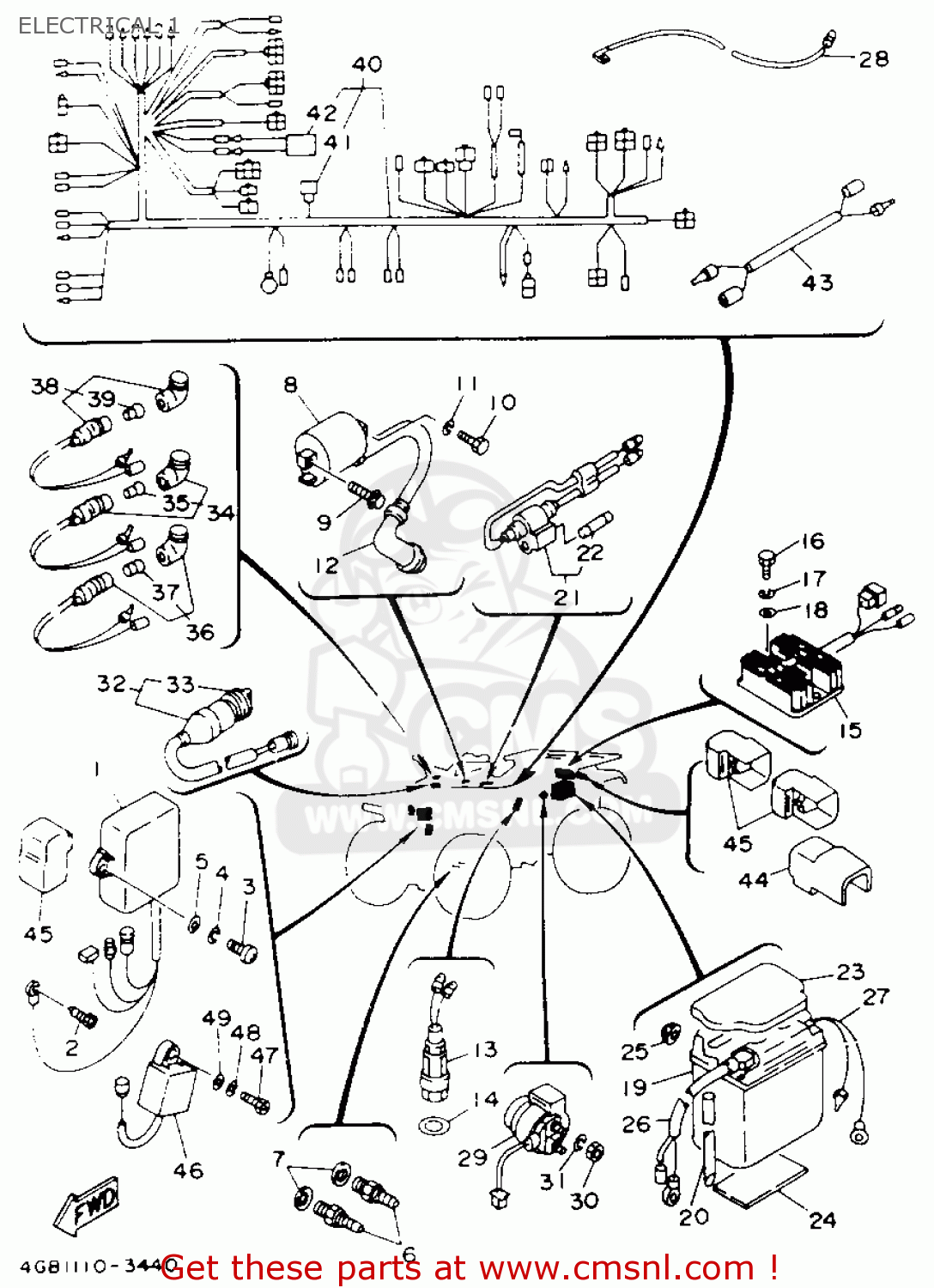 yamaha engine diagram