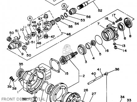 Yamaha YFM400FWK 1998 USA parts lists and schematics