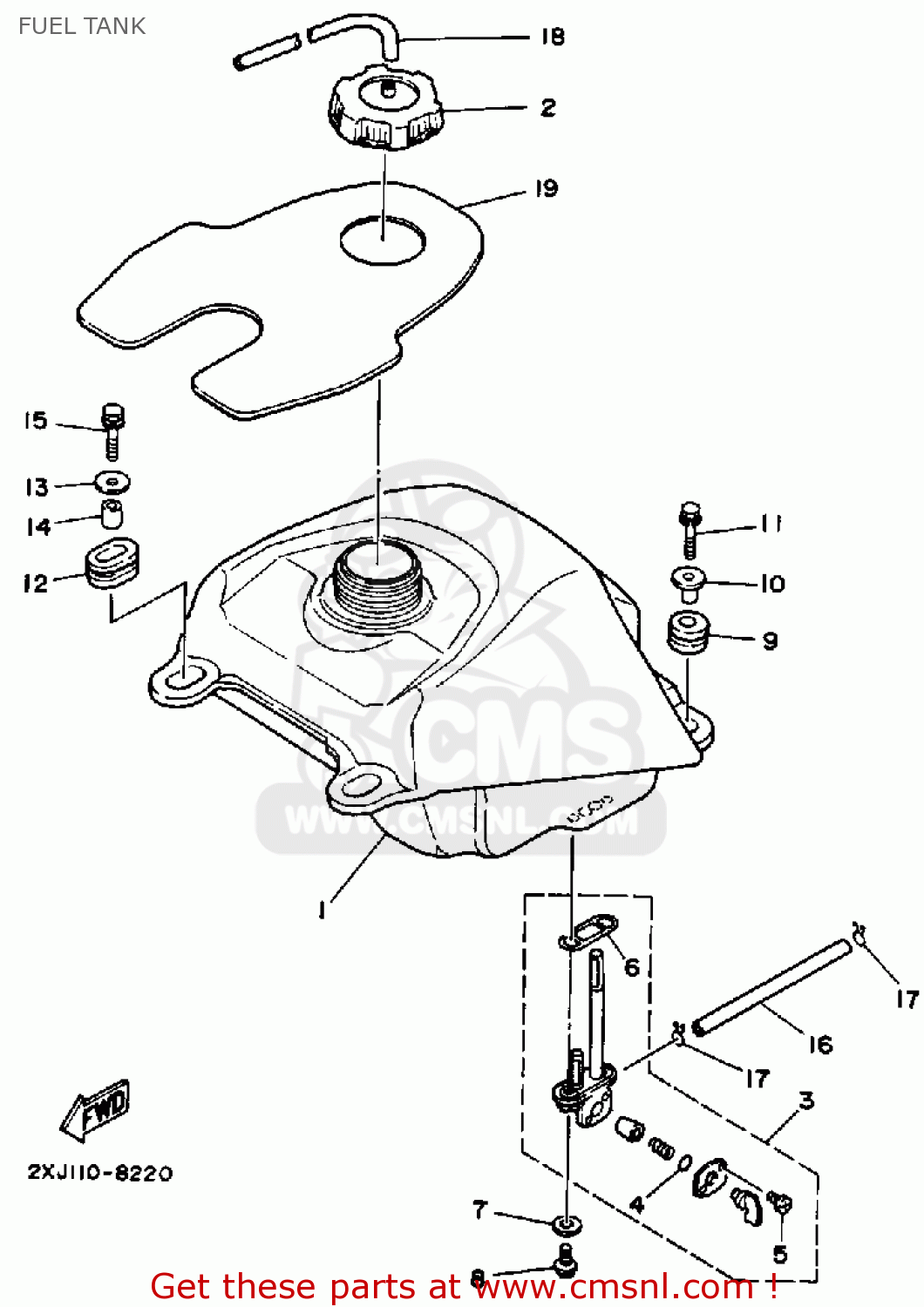 Yamaha Blaster Fuel Valve Filter Fuel Tank Petcock Valve & In-Line - Foto 13
