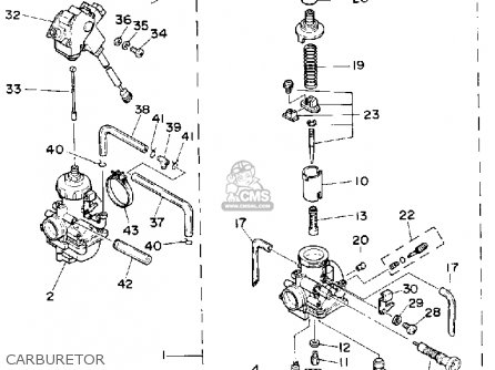 Yamaha YFZ350D BANSHEE 1992 parts lists and schematics