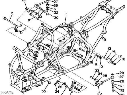 Yamaha YFZ350T 1987 BANSHEE parts lists and schematics