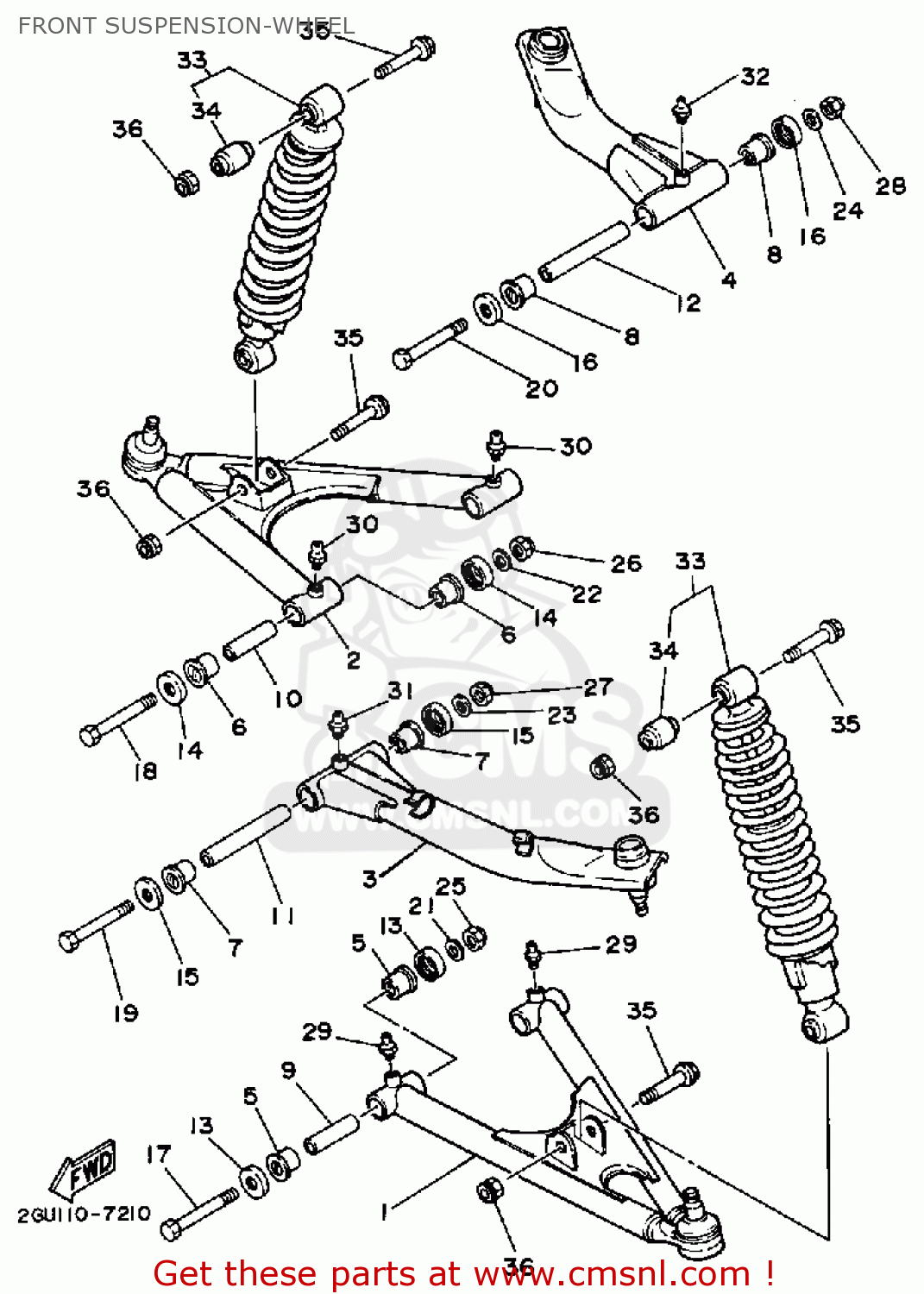 Yamaha YFZ350T 1987 BANSHEE parts lists and schematics