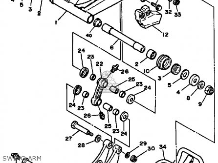 Yamaha YFZ350T 1987 BANSHEE parts lists and schematics
