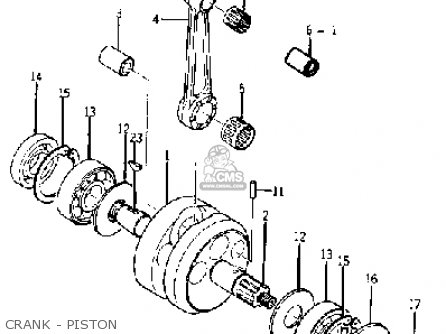 CRANK - PISTON - YJ1K 1964 1965 USA