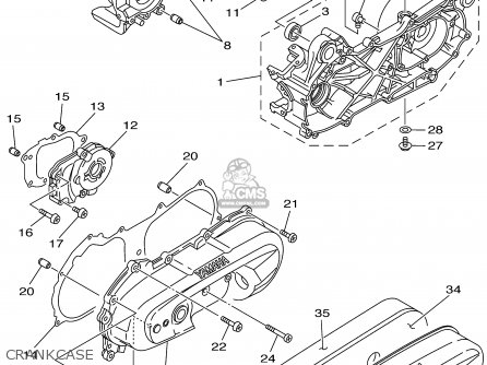 Yamaha YJ50R VINO 2001 (1) USA parts lists and schematics