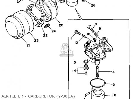 Yamaha YP20G YP20GA YP30G YP30GA WA parts lists and schematics