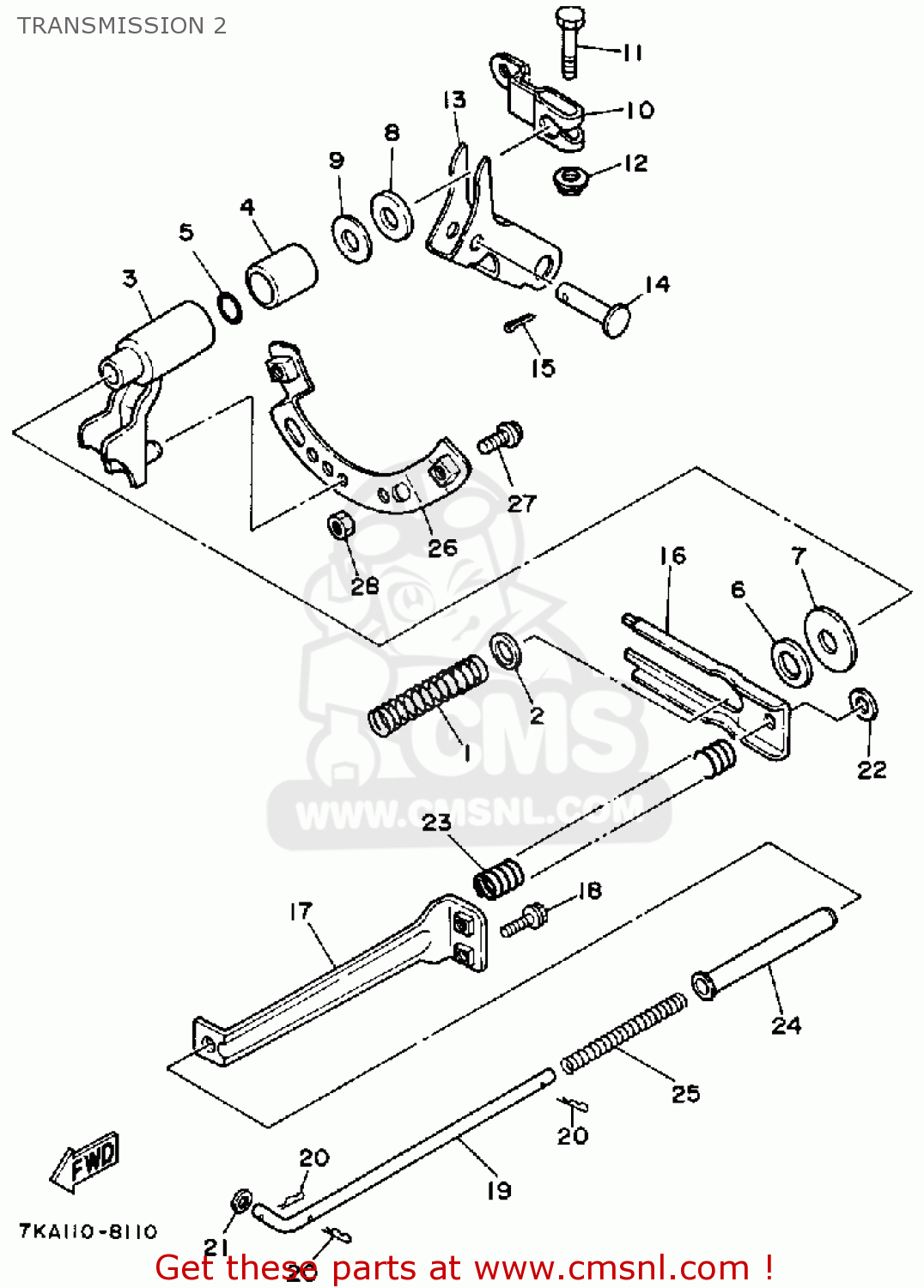 Yamaha YS624TM SNOW BLOWER 1988 TRANSMISSION 2 buy original