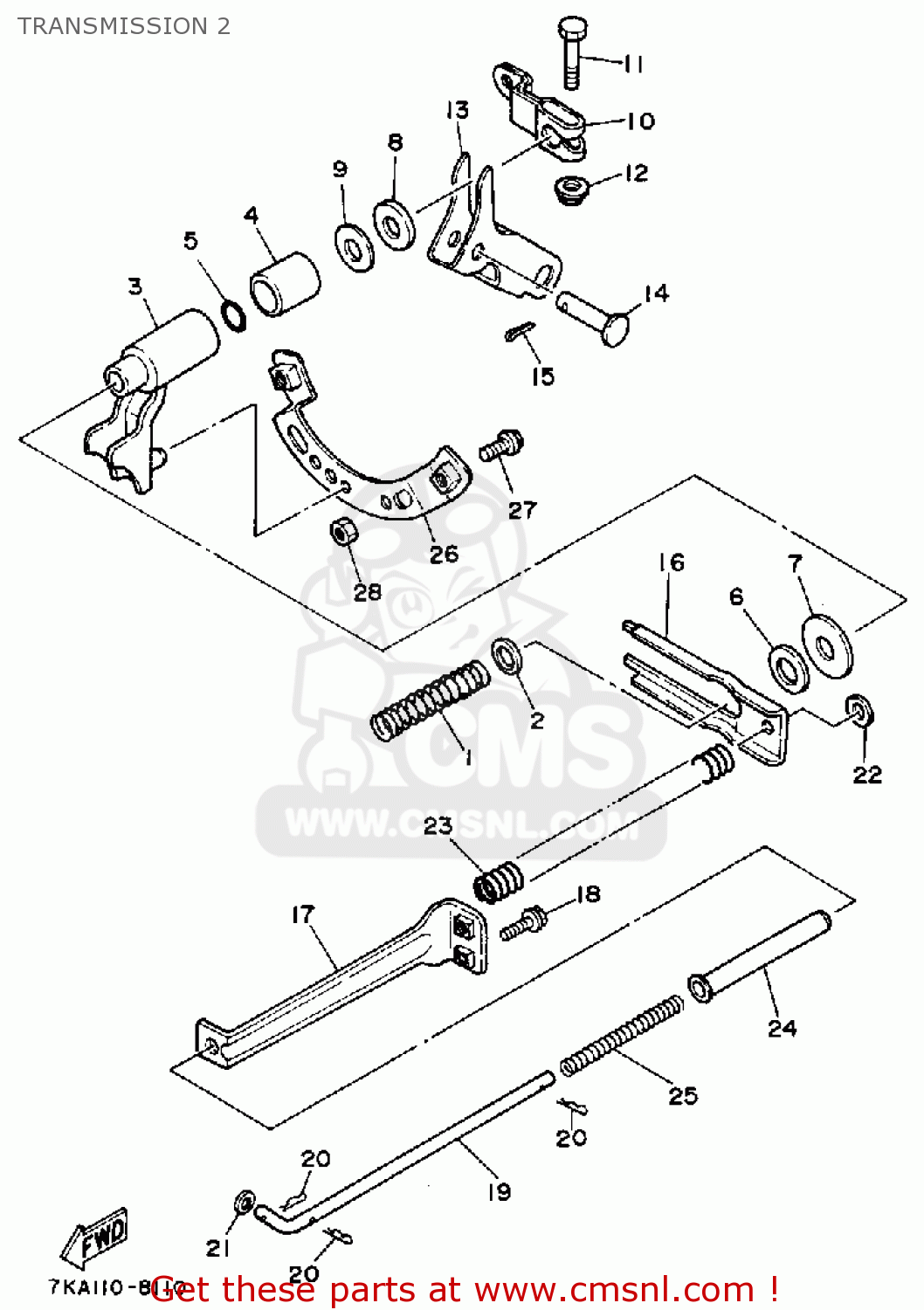 Yamaha YS828TM SNOW BLOWER 1988 TRANSMISSION 2 buy original