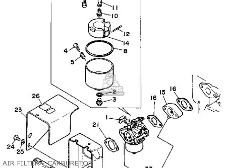 Yamaha YS828WM SNOW BLOWER 1988 parts lists and schematics