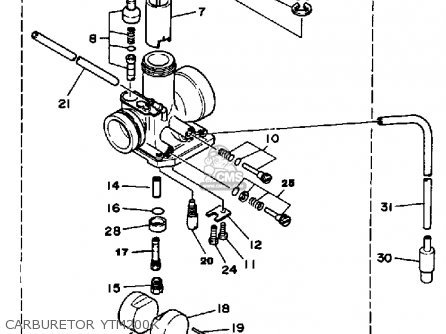 Yamaha YTM200K TRI-MOTO 1983 parts lists and schematics