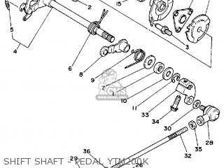 Yamaha YTM200K TRI-MOTO 1983 parts lists and schematics