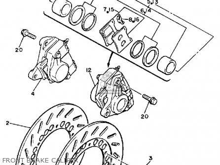 Yamaha YX600 RADIAN 1986 (G) USA parts lists and schematics