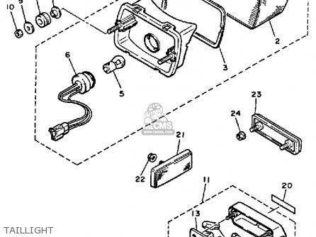 Yamaha YX600 RADIAN 1986 (G) USA parts lists and schematics