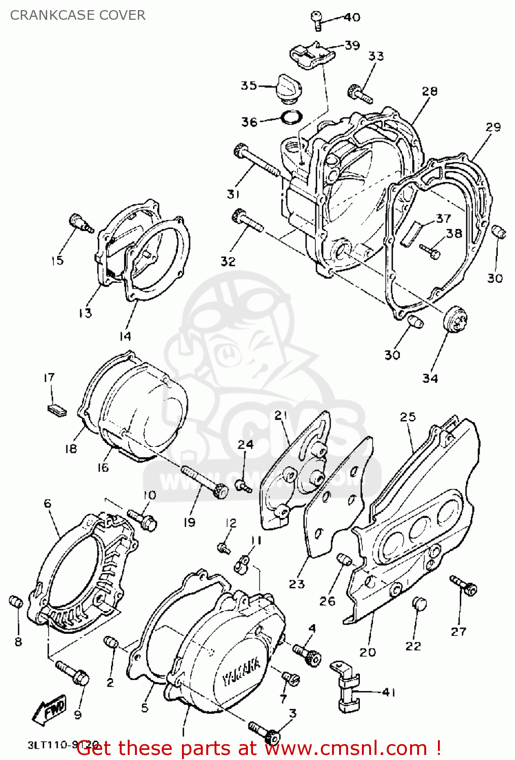 Yamaha Yx600 Radian 1990 (l) Usa Crankcase Cover - Buy Original 