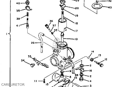 Yamaha Yz100 1982 (c) Usa Parts Lists And Schematics