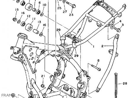 Yamaha YZ125-1 1992 (N) USA parts lists and schematics