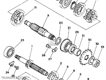 Yamaha YZ125-1 1992 (N) USA parts lists and schematics