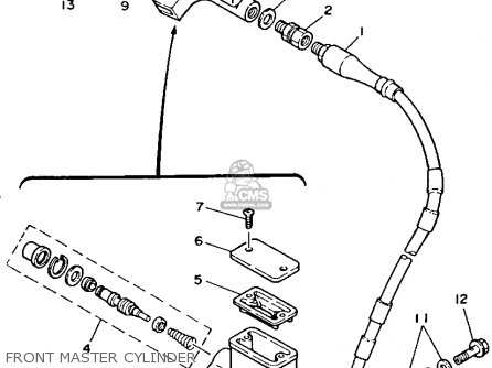 Yamaha YZ125-1 1993 (P) USA Parts Lists And Schematics