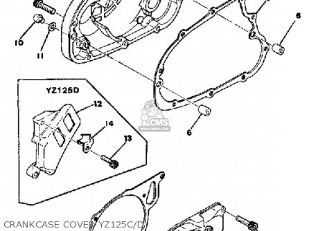 Yamaha YZ125 1977 USA Parts Lists And Schematics