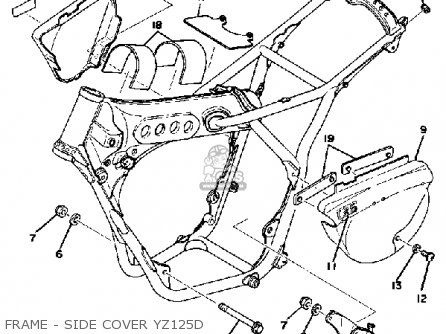 Yamaha YZ125 1977 USA Parts Lists And Schematics