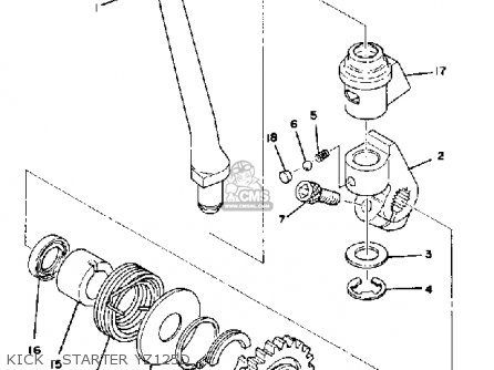 Yamaha YZ125 1977 USA Parts Lists And Schematics