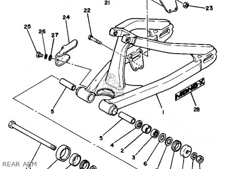 Yamaha YZ125 1981 (B) USA parts lists and schematics