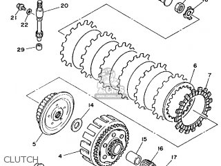 Yamaha YZ125 1992 4DB3 JAPAN 224DB-100E1 parts lists and schematics
