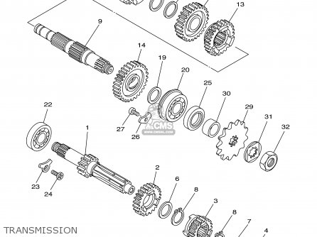 2003 Yz125 Transmission Diagram