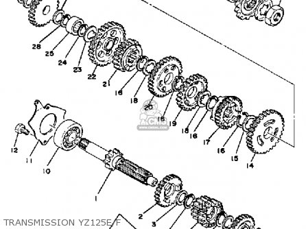 Yamaha YZ125 COMPETITION 1978 USA parts lists and schematics Yamaha YZ125 COMPETITION 1978 USA parts lists and schematics