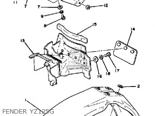 Yamaha YZ125 COMPETITION 1980 (A) USA parts lists and schematics