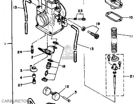 Yamaha YZ125 COMPETITION 1986 (G) USA parts lists and schematics